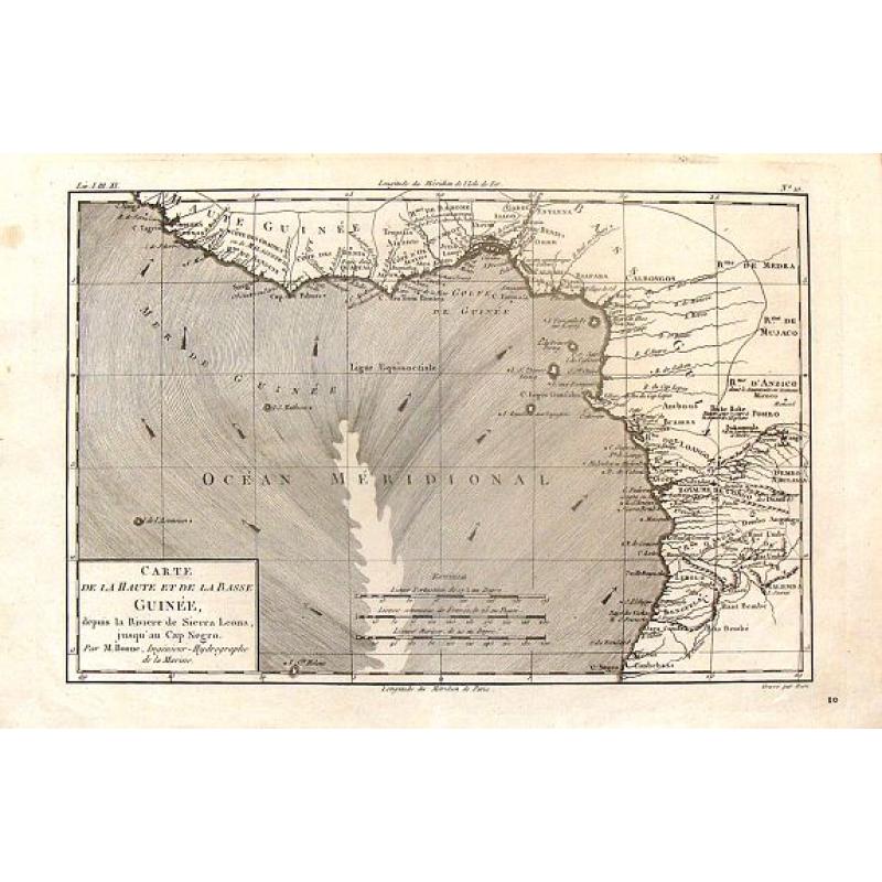 Carte de la Haute et de la Basse Guinee.