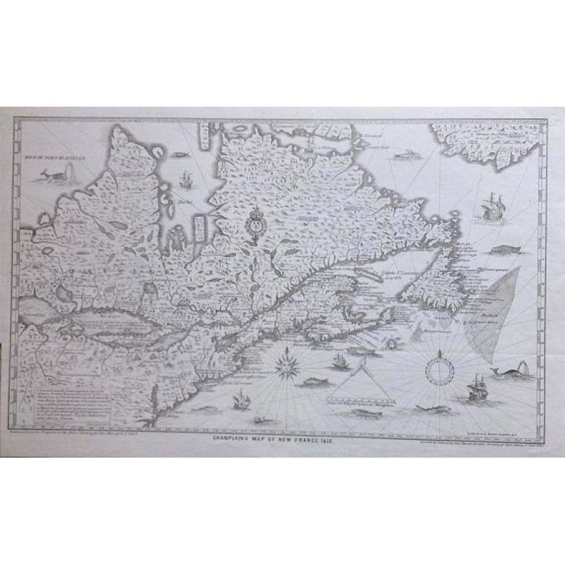 Champlain's Map of New France 1632.