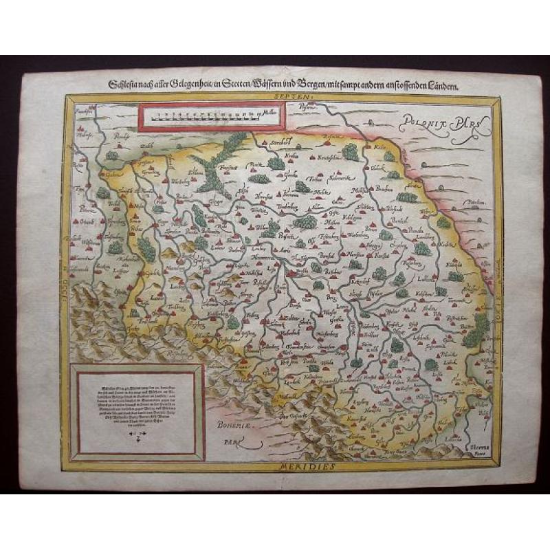 Schlesia nach aller Gelegenheit / in stetten / wassern und bergen / mit sampt andern anstossenden Laendern.