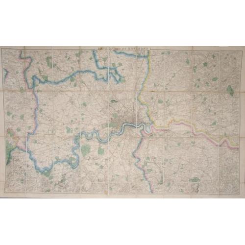 Old map image download for London And Its Environs.