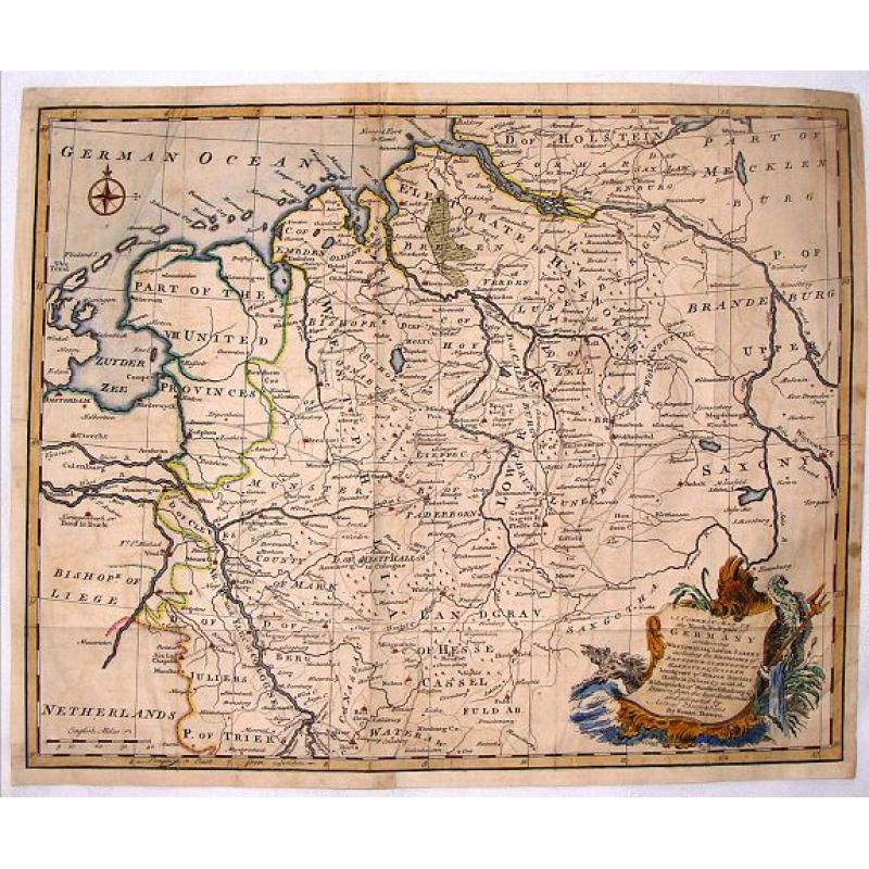A Correct Map of the North West Part of Germany.