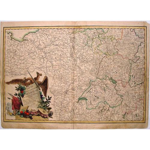 Old map image download for Carte de L'Empire D'Alemagne Avec Les Etats de Boheme Dressee.