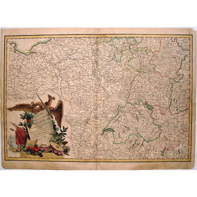 Carte de L'Empire D'Alemagne Avec Les Etats de Boheme Dressee.