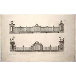 Architectural Iron Fence & Gate by Gibbs.