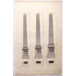 Three architectural Columns by Gibbs.