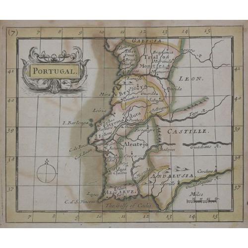 Old map image download for Portugal.