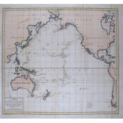 Carte des déclinaisons et inclinaisons de l'aiguille aimantée...1775.