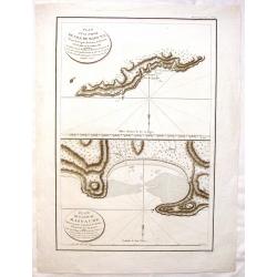 Plan D'une Partie de l'Isle de Maouna & Plan de L'Anse du Massacre.