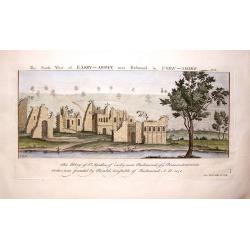 The South View of Easby Abbey near Richmond in York, 1721.
