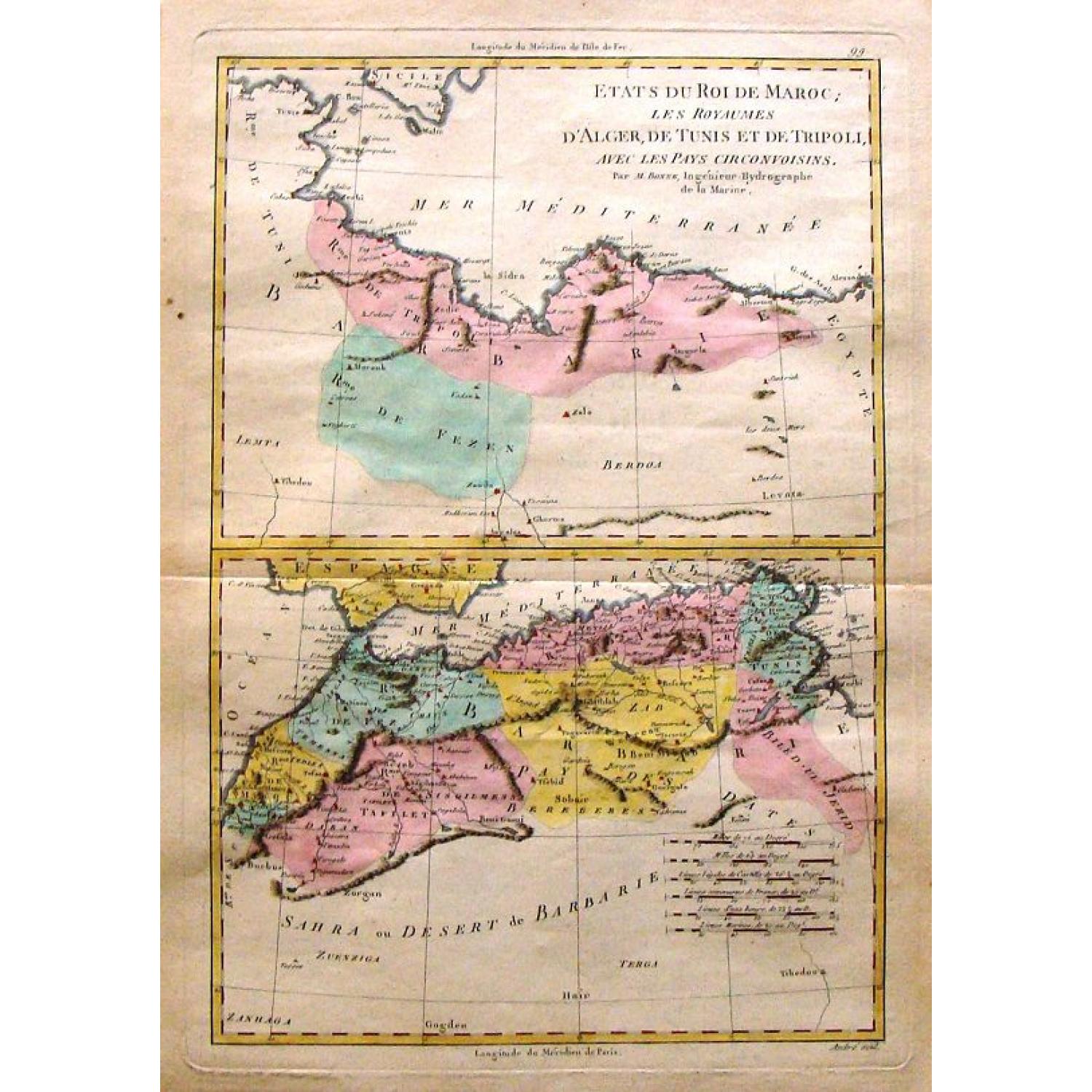 Etats du Roi de Maroc & Sahra ou Desert de Barbarie