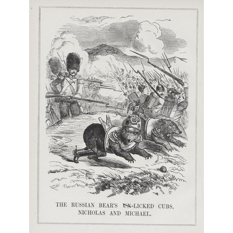 A set of 15 humorous prints from the Russian Empire's war with the French and British Empire's.