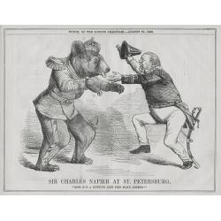 A set of 15 humorous prints from the Russian Empire's war with the French and British Empire's.