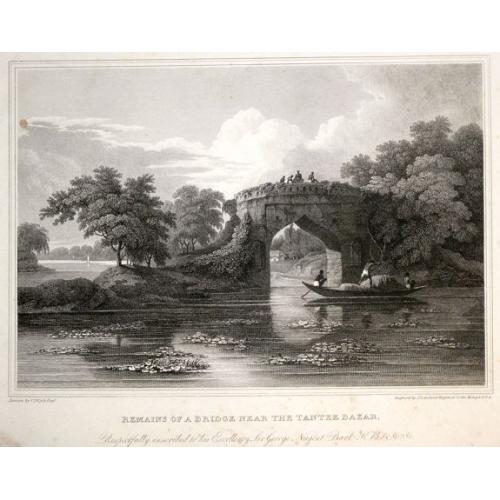 Old map image download for Remains of a bridge near the Tantee Bazar.