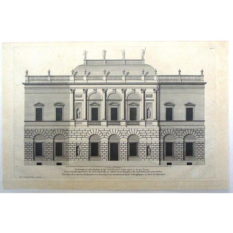 Vitruvius Britannicus (House plan for the Duke of Argyle in the Style of Indigo Jones)