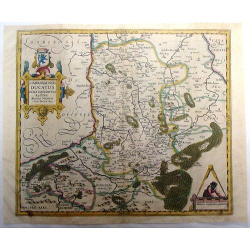 Old map image download for Limburgensis Ducatus Nova Descriptio . .