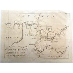 Carte Particuliere d'une Partie des Riviers de Berbice et de Caroje, Pour L'Intelligence de la Relation Touchant l Revolt des Negres en 1763