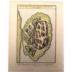 Plan de L'Isle et Ville de Quiloa.