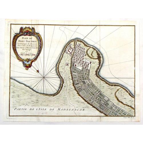 Old map image download for Plan du Fort Dauphin, Constuit par les François.