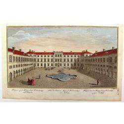 Vue du Chateau Royal de Frederichsberg Vers la Cour.