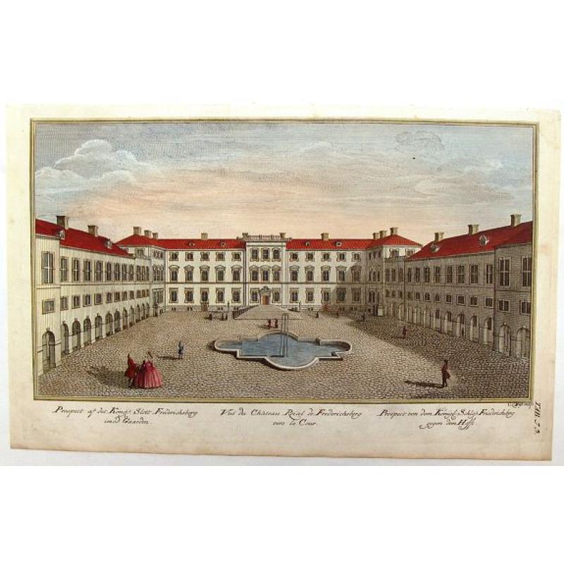 Vue du Chateau Royal de Frederichsberg Vers la Cour.