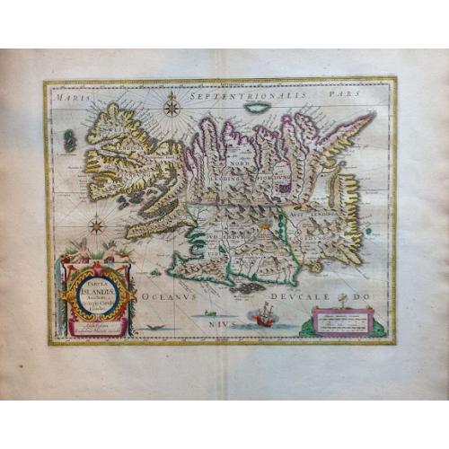 Old map image download for Tabula Islandiae Auctore Georgio Carolo Flandro.