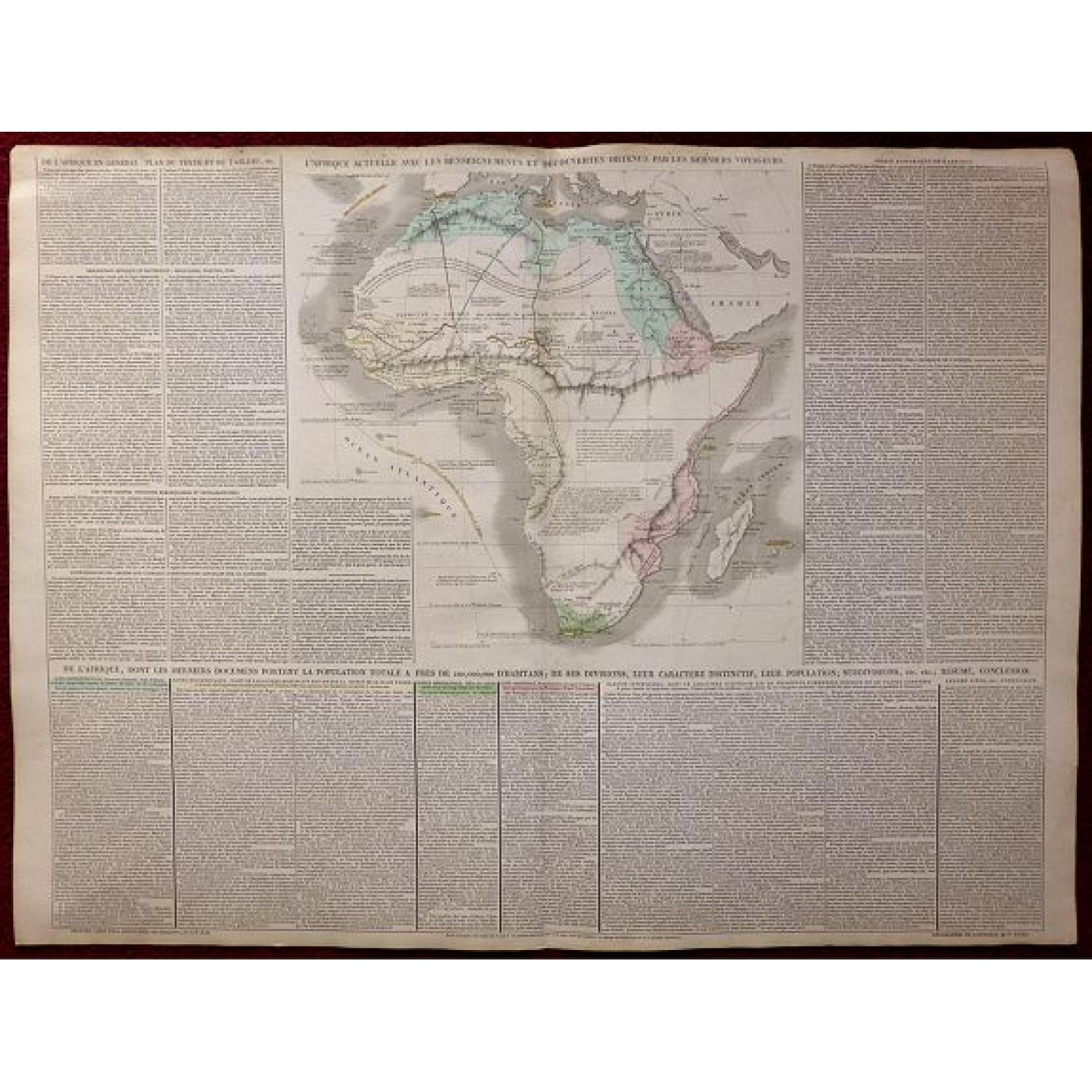 L'AFRIQUE ACTUELLE AVEC LES RENSEIGNEMENTS ET DECOUVERTES OBTENUS PAR LES DERNIERS VOYAGEURS