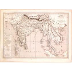 Asie Meridionale Comprenant L'Inde en deca et au Dela du Gange.