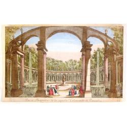 Vue et Perspective de la Superbe Colomnade de Versailles.