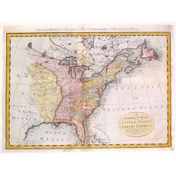 A Correct Map of the United States of North America Including the British and Spanish territories, Carefully Laid Down Agreeable to the Treaty of 1784