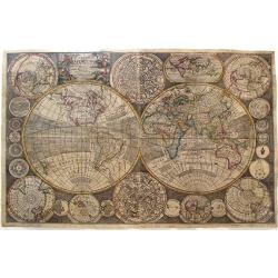 A New Map of the World with all the New Discoveries, By Captain Cook & other Navigators Includes the Trade Winds, Monsoons and Variations of the Compass. . .