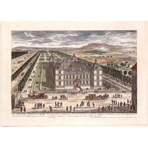 Old map image download for Le Chateau D'Ancy-Le Franc.