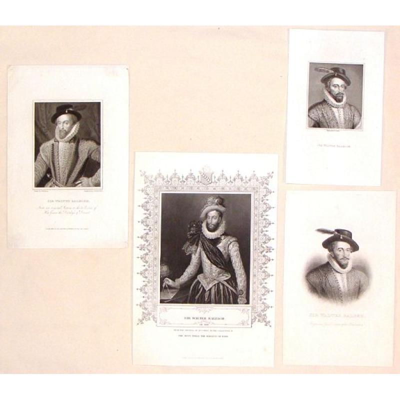 (Group of Four Engravings of Sir Walter Raleigh)