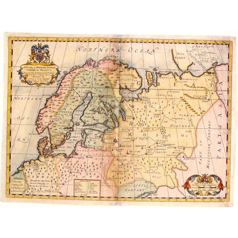 A New Map of Denmark, Norway, Sweden & Moscovy.
