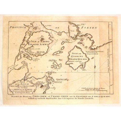 Old map image download for Kaart der Baai van Chin-Chew, of Chang-Chew.