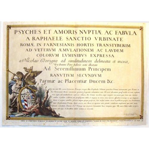 Old map image download for Psyches et Amoris nuptiae ac fabula a Raphaele (Title Page)