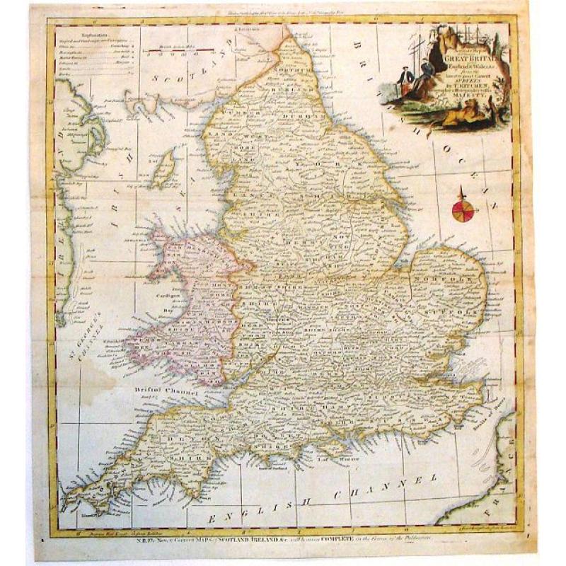 A New and Accurate Map of that District of Great Britain called England & Wales.