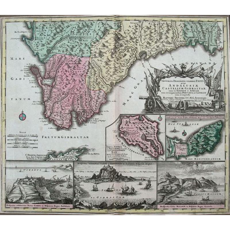 Accurata Designatio Celebris Freti prope Andalusiae Castellum Gibraltar...
