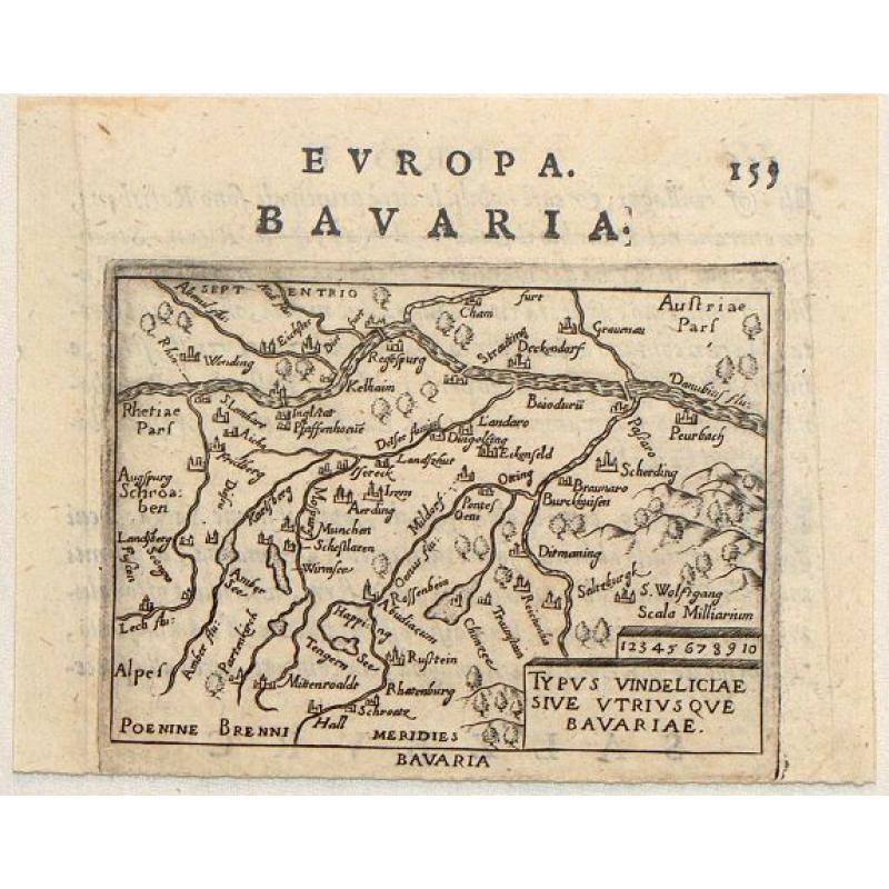 Typus Vindeliciae Sive Utriusque Bavariae.