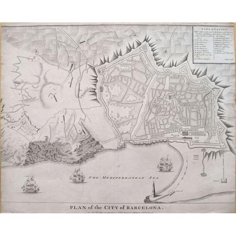 Plan of the City of Barcelona.