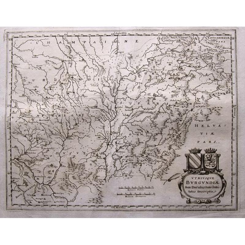 Wine Region Burgundy - Utriusque Burgundiae tum Ducatus tum Comitatus descriptio.