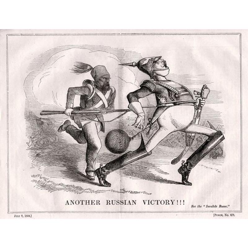 A set of 16 humorous prints of Russian interest and The Russian Empire's war with the French and British Empire's. 