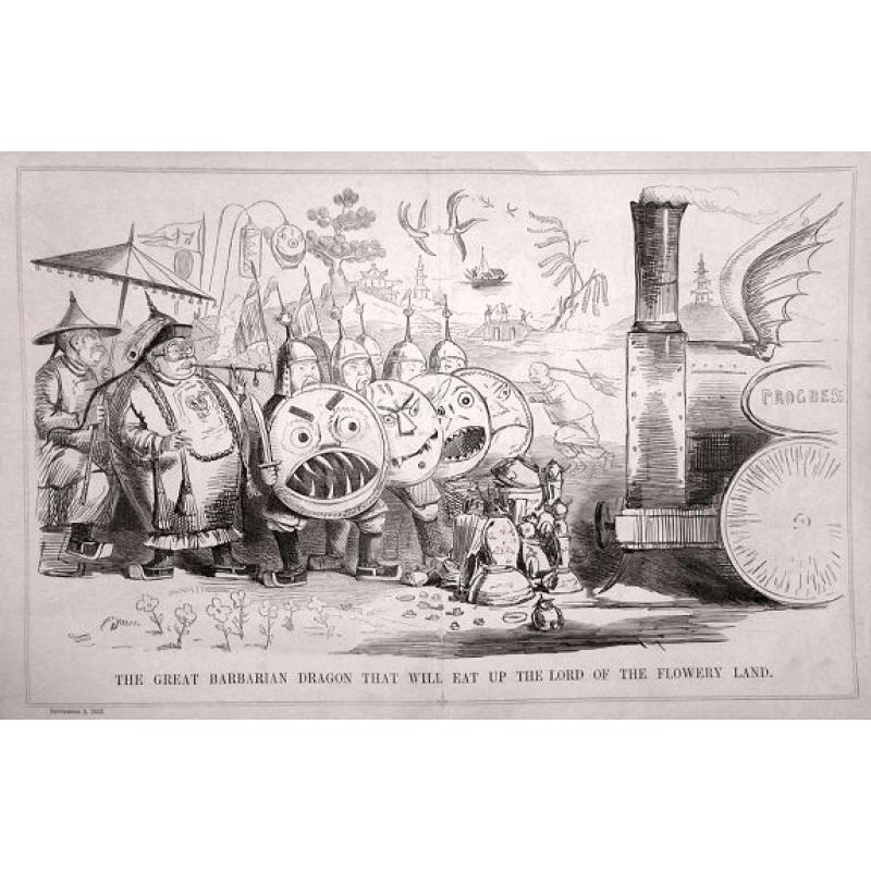 A set of 11 humorous prints with China interest. 