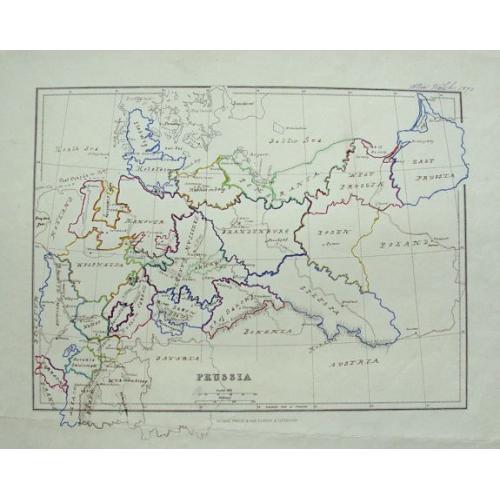 Old map image download for Prussia.