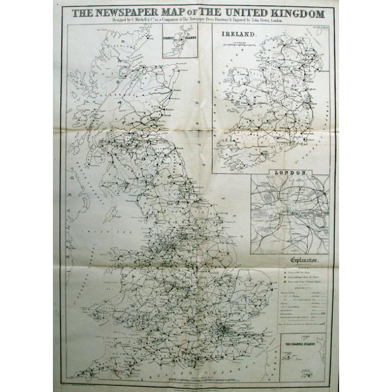 The Newspaper Map of the United Kingdom.