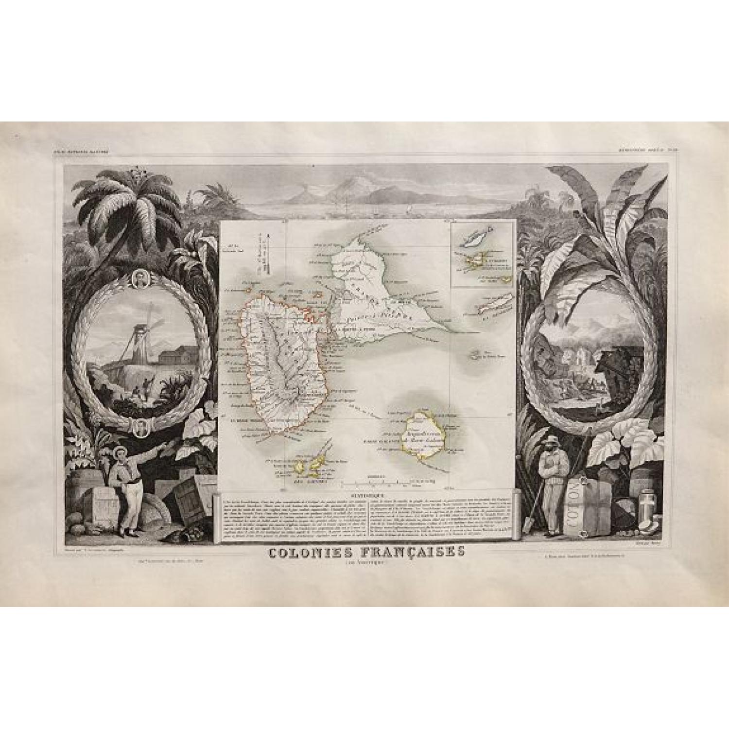 Colonies Francaises en Amérique: Guadeloupe, Marie-Galante, St Martin, La Désirade, Les Saintes, Anguilla.