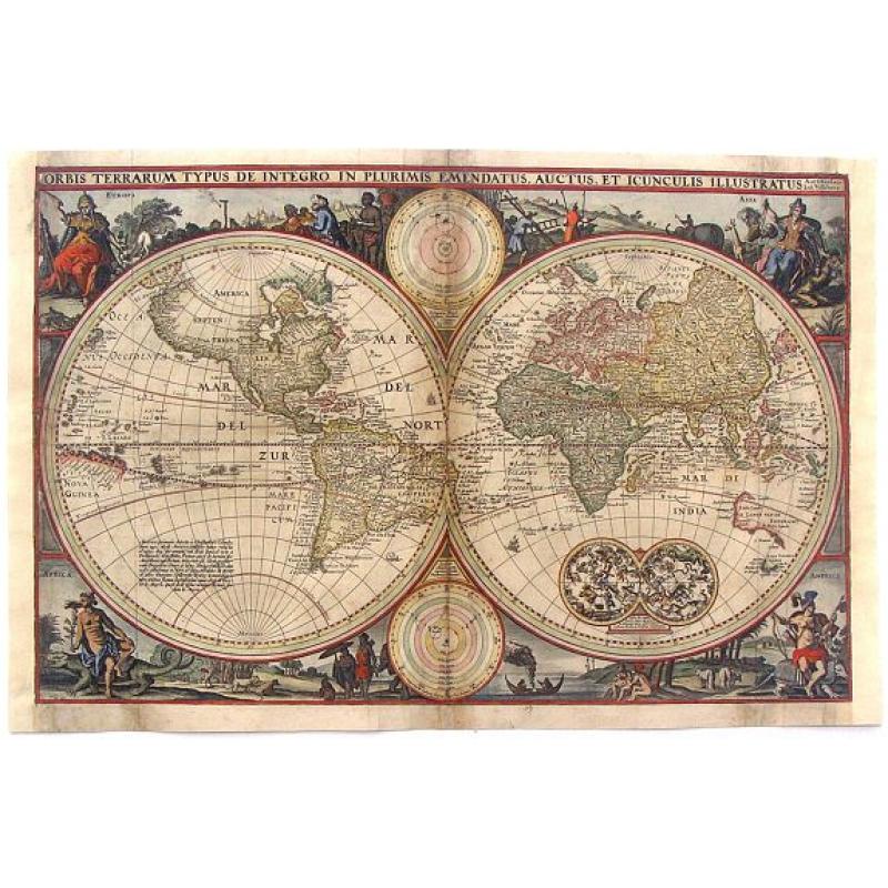 Orbis Terrarum Typus De Integro In Plurimis Emendatus Auctus et Icunculis Illustratus.