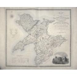 Map of the North West Circuit of the Principality of Wales, comprising the Counties of from Actual Survey made in the Years 1830 & 1831 By C & J Greenwood Published by the Proprietors Greenwood & Co London Corrected to the present period and Published Ap