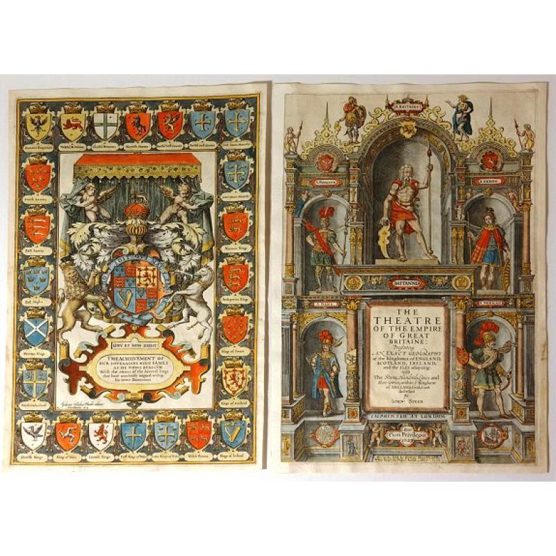 The Theatre of the Empire of Great Britaine (Title Page & Frontispiece Together)