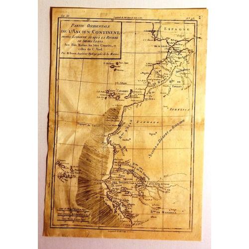 Old map image download for Partie Occidentale de L'Ancien Continent.