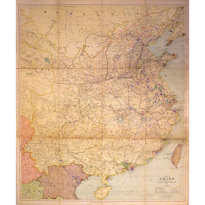 A Map of China Prepared for the China Inland Mission